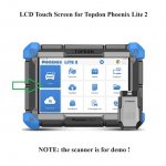 LCD Touch Screen Digitizer Replacement for Topdon Phoenix Lite 2